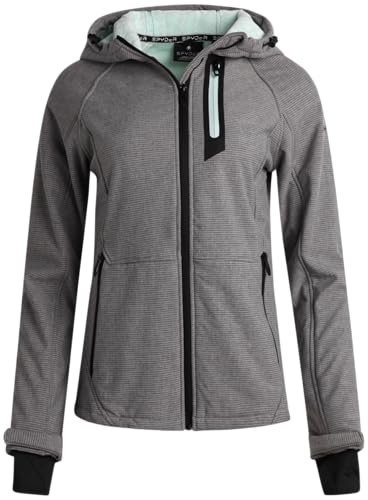 Spyder Womens Softshell Jacket - Lightweight Terry Fleece Hoodies